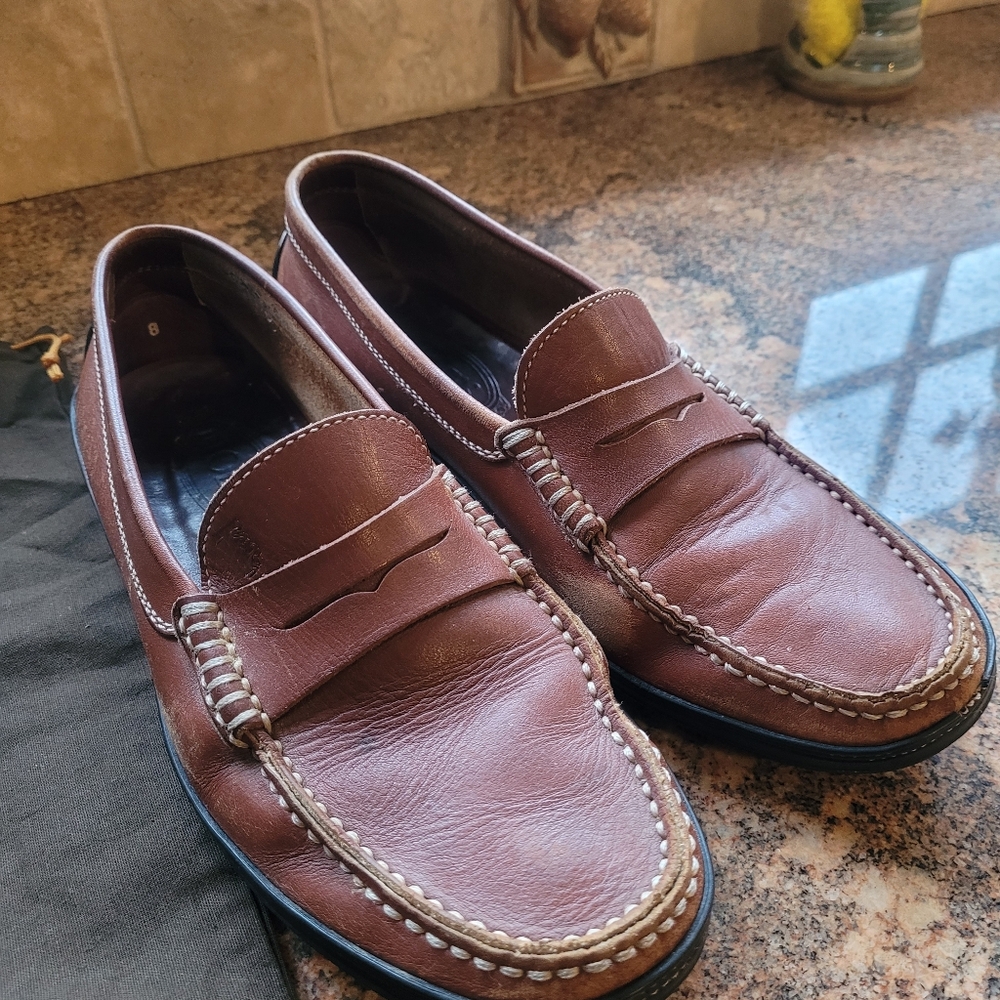 TOD'S Leather Loafers. Men's size 8 Uk, 9.5 US
